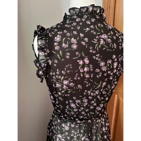 Vintage Floral ILGWU Made in the USA 70's Dress Small - Picture 5 of 7